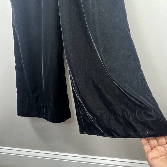 J. Crew Black Strapless Velvet Jumpsuit size 0 - Picture 5 of 14